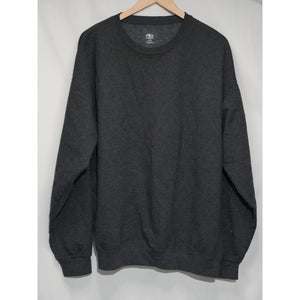 Athletic Works Sweatshirt Women X-Large Charcoal Grey Fleece Crewneck Pullover