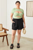 Plus Size Drawstring Elastic Waist Shorts with Pockets