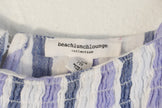 Beachlunchlounge Striped Sundress Women Extra Small Blue Lavender Ruffle Hem