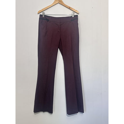 New York & Company 7th Avenue Dress Pants Womens 8 Purple Bootcut Career Work