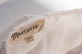 Madewell Womens XS White Cold Shoulder Tie Sleeve Blouse Square Neck Top