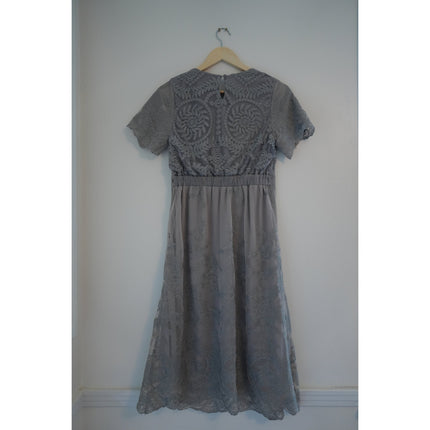 Polagram Gray 2-Tiered Dress size Small