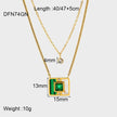 The Press Retro Geometric Pendant Double Layer Necklace (in-store)