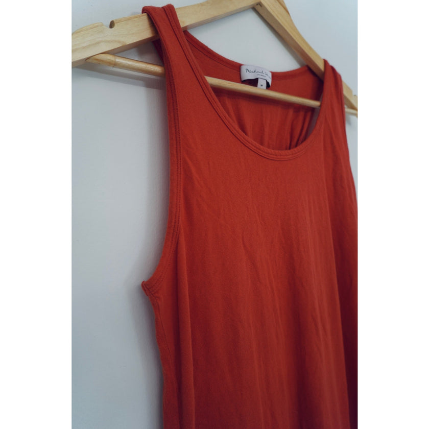 Michael Stars Orange Tank Shift Dress Size Medium