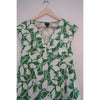 Scoop White and Green Dress Size Medium