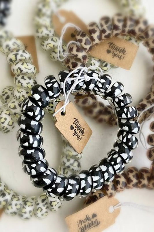 The Press Leopard Printed Telephone Wire Hair Loop (in-store)
