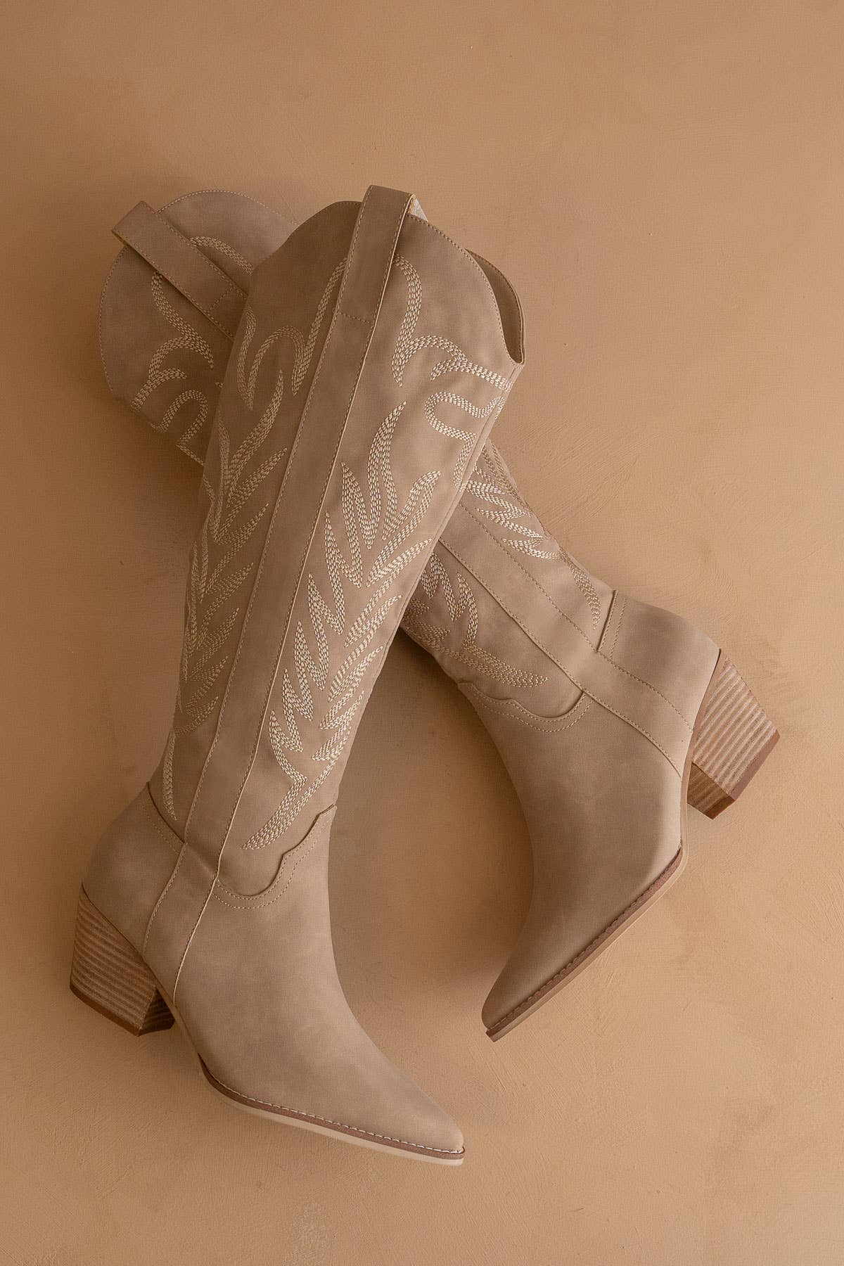 The Samara Cedar Wood Embroidered Western Tall