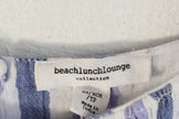 Beachlunchlounge Striped Sundress Women Extra Small Blue Lavender Ruffle Hem