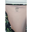 Kortni Jeane Black Floral High Waisted Bikini Bottoms Size Medium