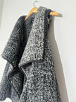 Fantastic Fawn Black Sherpa Sleeveless Size Large Cardigan