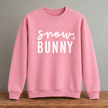 Pink and White Snow Bunny Sweater
