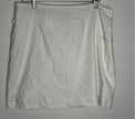 Scoop White Belted Envelope Mini Skirt Size 14