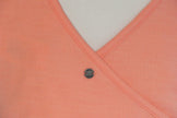 Roxy Maxi Dress Women Medium Peach Sleeveless Cut-Out Open Back Side Slit