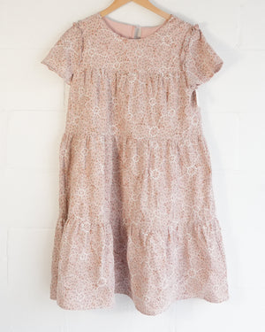 Hippington Mumford Dress Women Large Pink Floral Lace Babydoll Short Sleeve