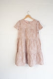 Hippington Mumford Dress Women Large Pink Floral Lace Babydoll Short Sleeve