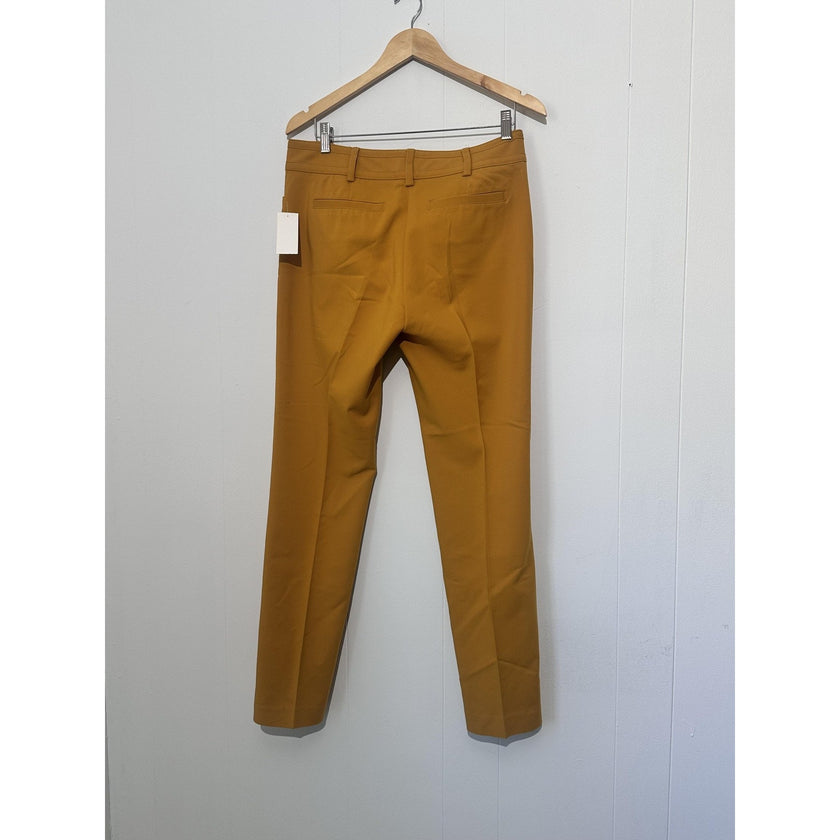 New York & Company 7th Avenue Dress Pants Womens 8 Yellow Straight Leg Work