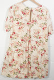 Hippington Camden Dress Women Large Cream Floral Eyelet Short Sleeve Mini