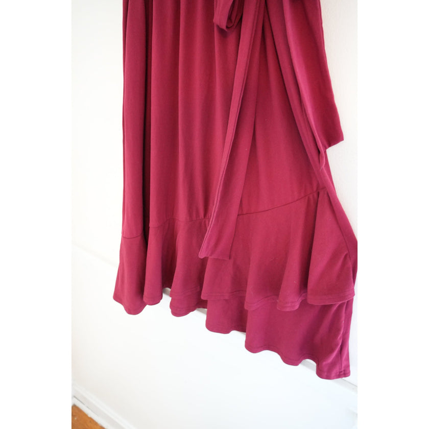 Velvet Red Tie Dress Size Medium