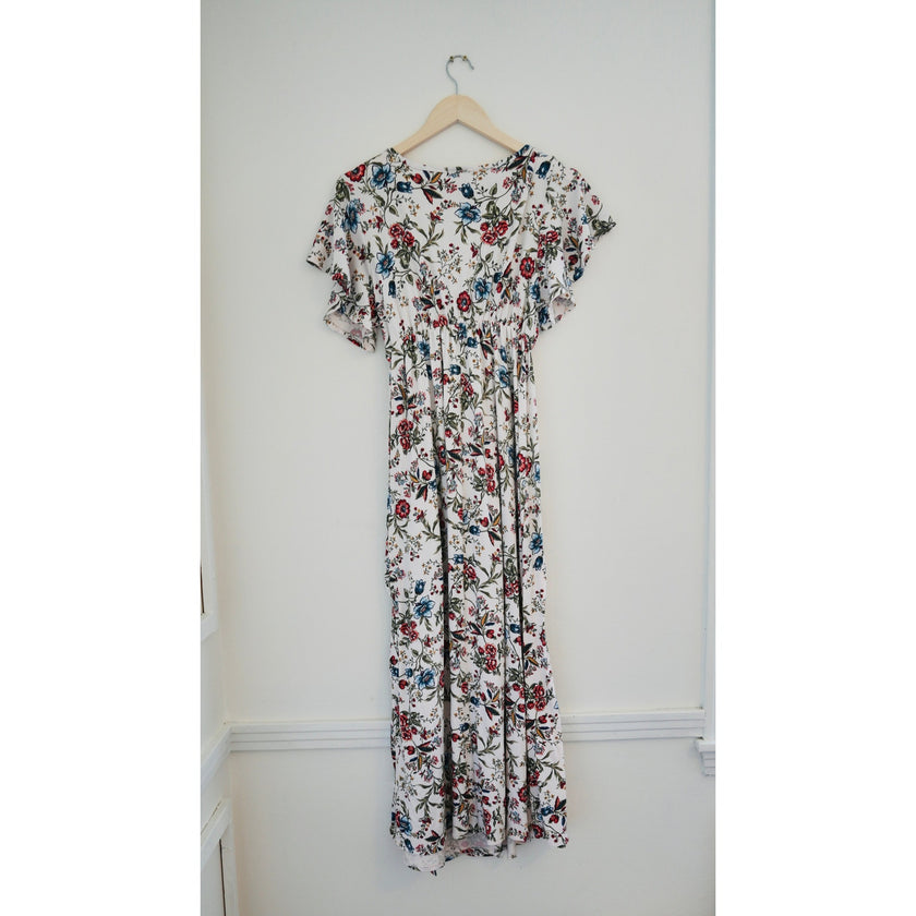 Love U Already Ivory Floral Maternity Dress Size S/M