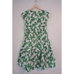 Scoop White and Green Dress Size Medium