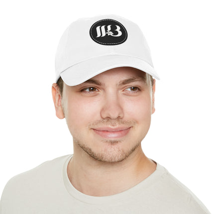 LLB Dad Hat with Leather Patch (Round)