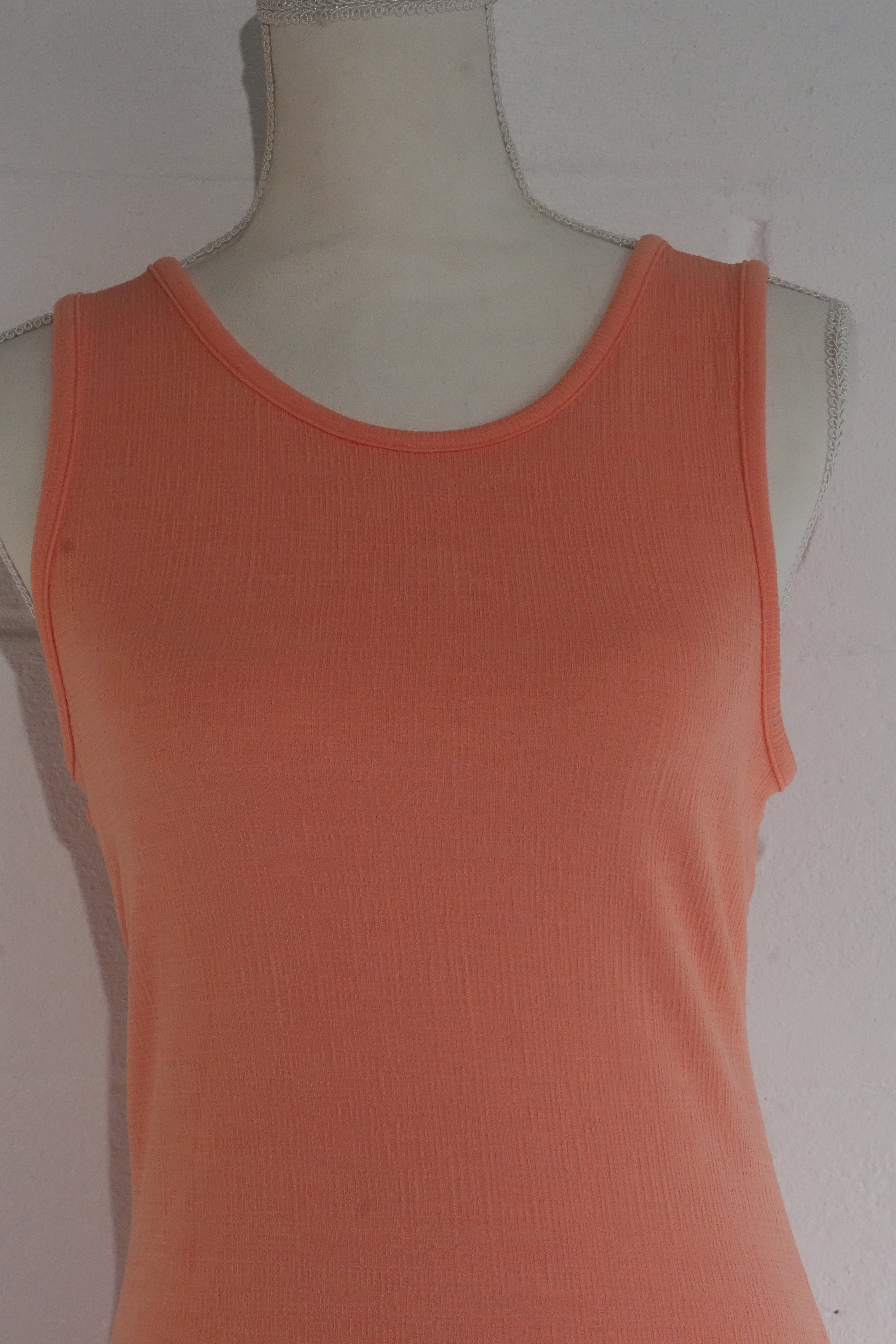 Roxy Maxi Dress Women Medium Peach Sleeveless Cut-Out Open Back Side Slit