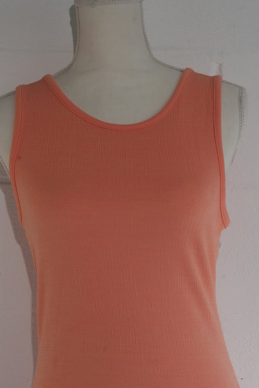 Roxy Maxi Dress Women Medium Peach Sleeveless Cut-Out Open Back Side Slit