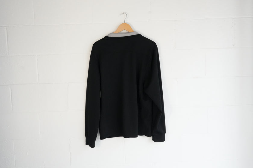 Rec Tech Pullover Men XL Black Quarter Zip Performance Long Sleeve Extra Large