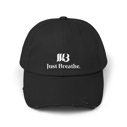 Just Breathe. Unisex Distressed Cap