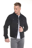 Black Men's Denim Jacket: BLACK (in-store)