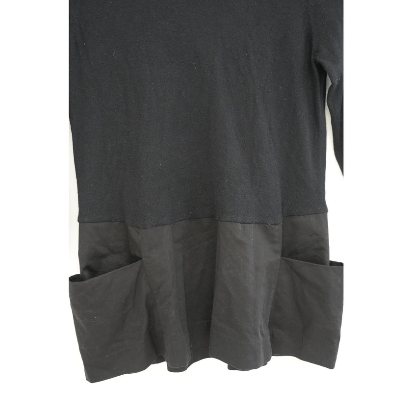 Moth Anthropologie Black Breeze Point Knit Blouse Size Small