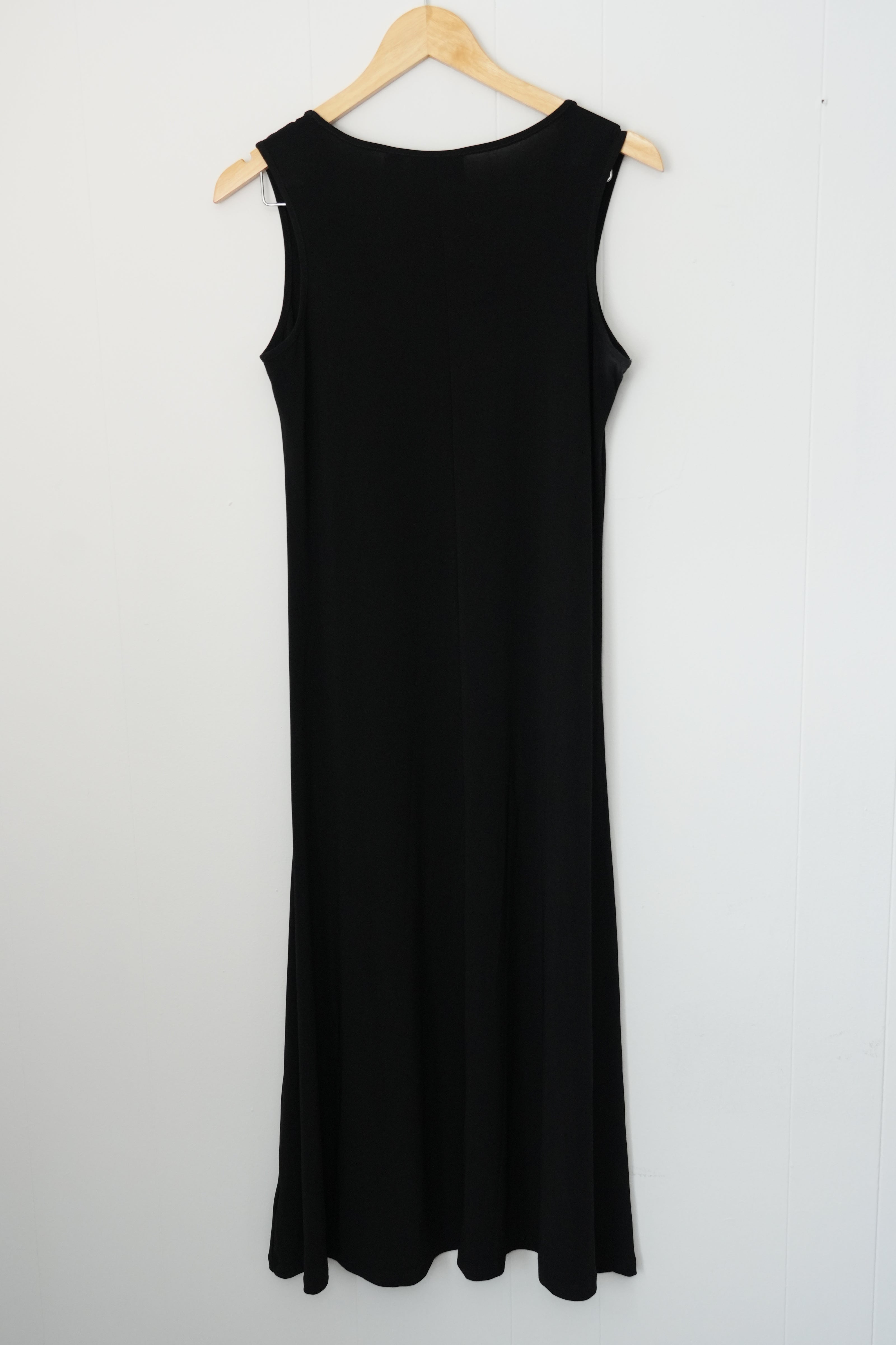 Attitudes by Renee Maxi Dress Women Extra Small Petite Black Sleeveless Stretchy