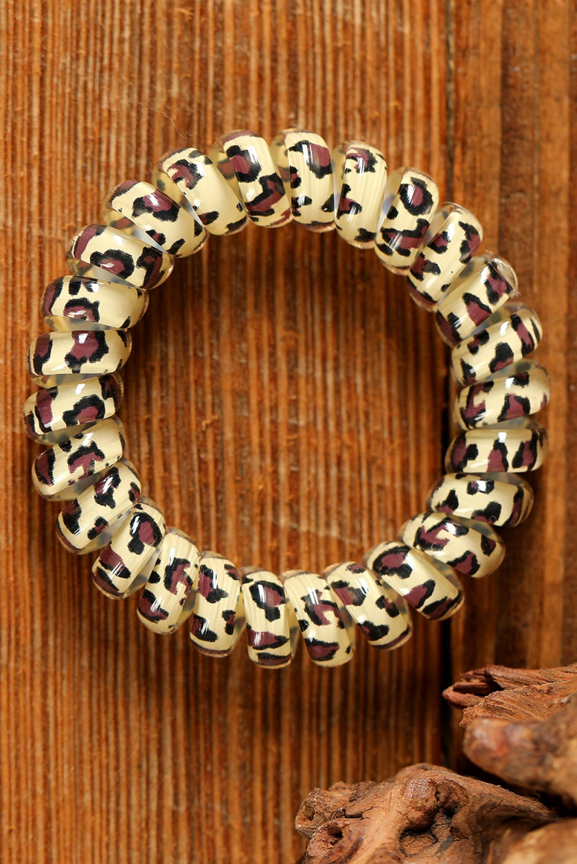 The Press Leopard Printed Telephone Wire Hair Loop (in-store)