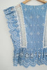 BB Dakota Blue and White Stripped Blouse - Size Medium