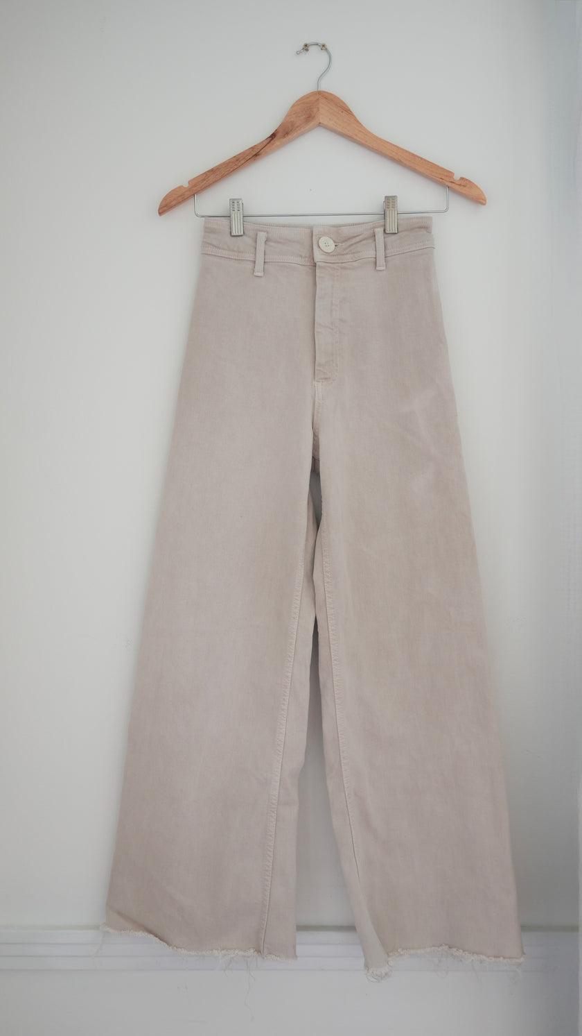 Zara High Waisted Wide Leg Pants - Size 2