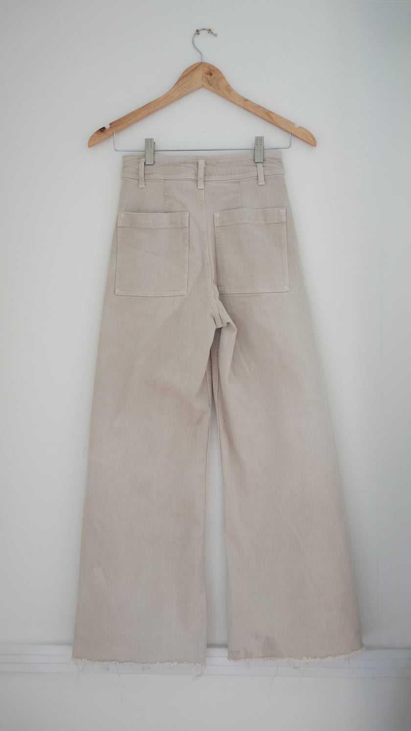 Zara High Waisted Wide Leg Pants - Size 2