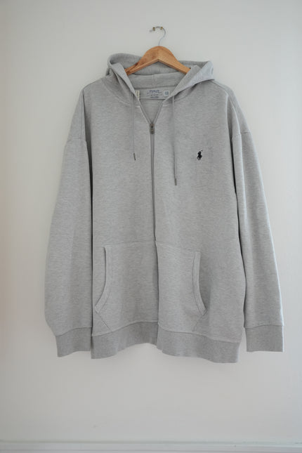 Ralph Lauren Polo Grey Zip-Up Hoodie - 3X