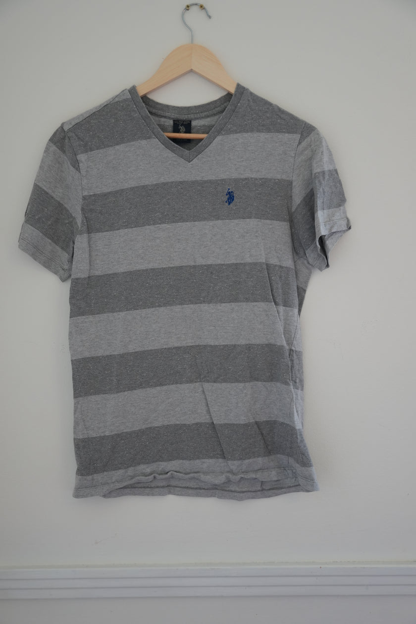 U.S Polo Assn. Grey Short Sleeve T-shirt Size Medium
