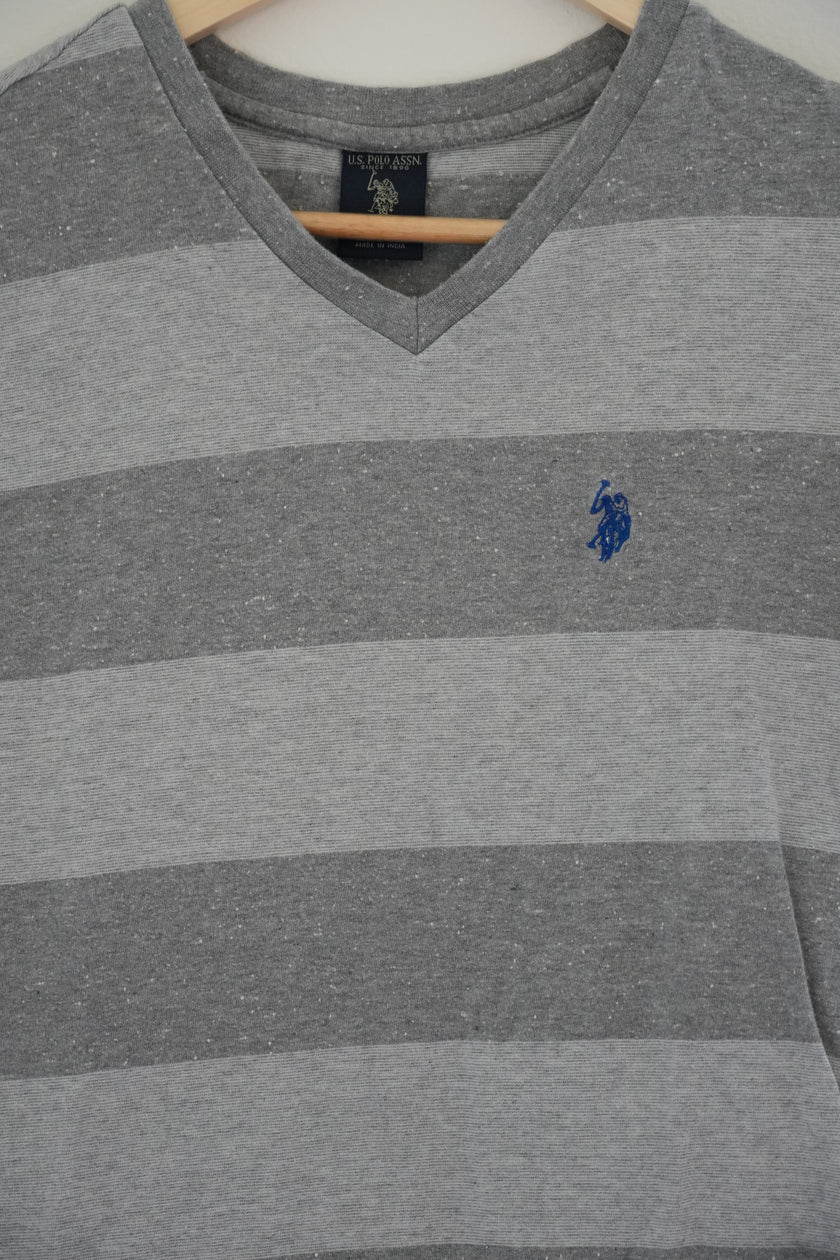 U.S Polo Assn. Grey Short Sleeve T-shirt Size Medium