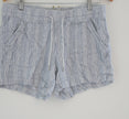 St. John’s Bay Blue Stripped Shorts Size Medium