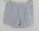 St. John’s Bay Blue Stripped Shorts Size Medium