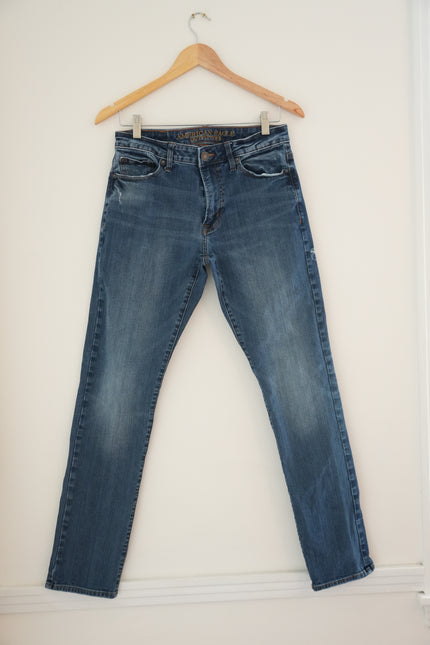 Men’s American Eagle Slim Cut Distressed Dark Was Jeans Size 30/32
