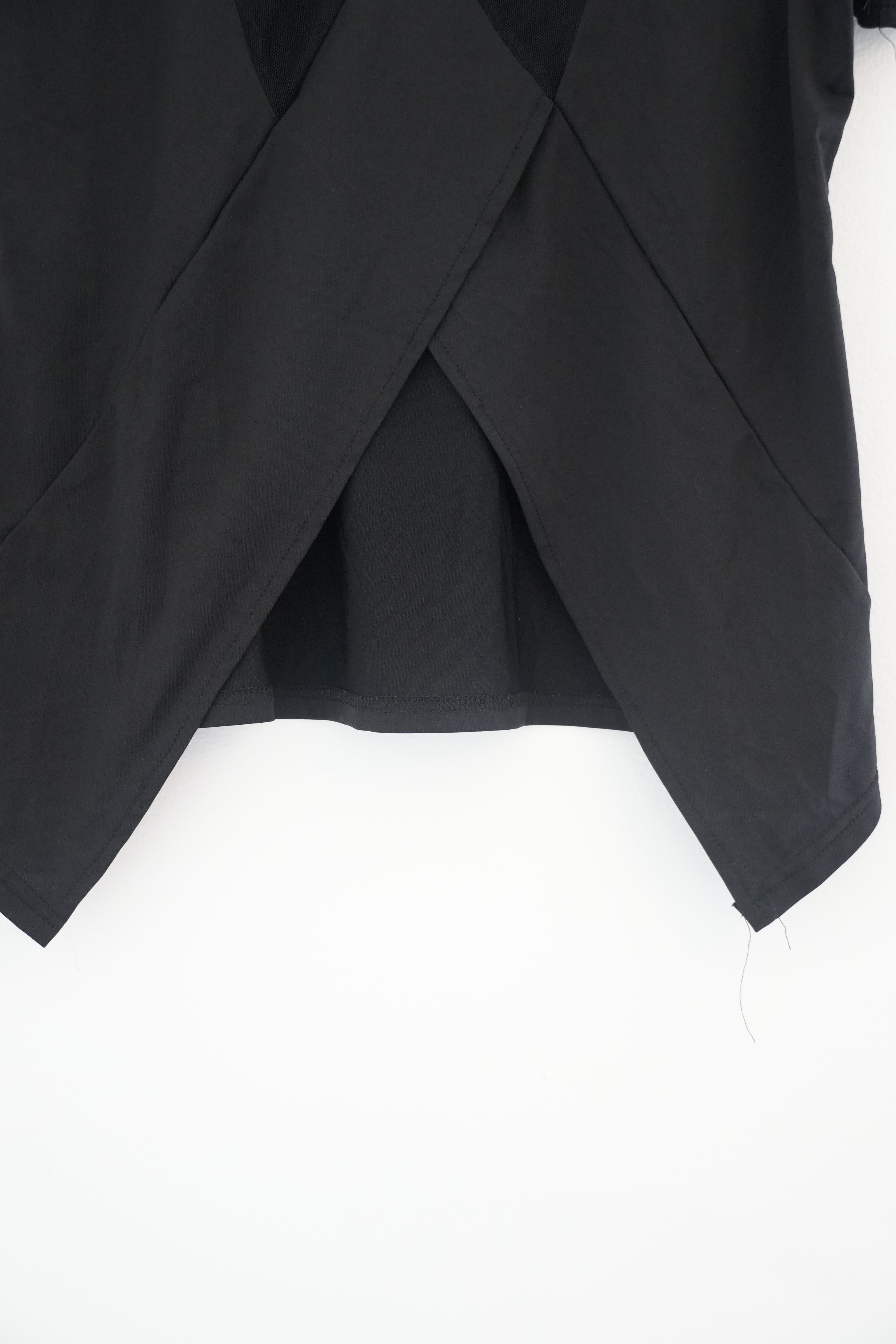 Shien Black Mesh Top Size Medium