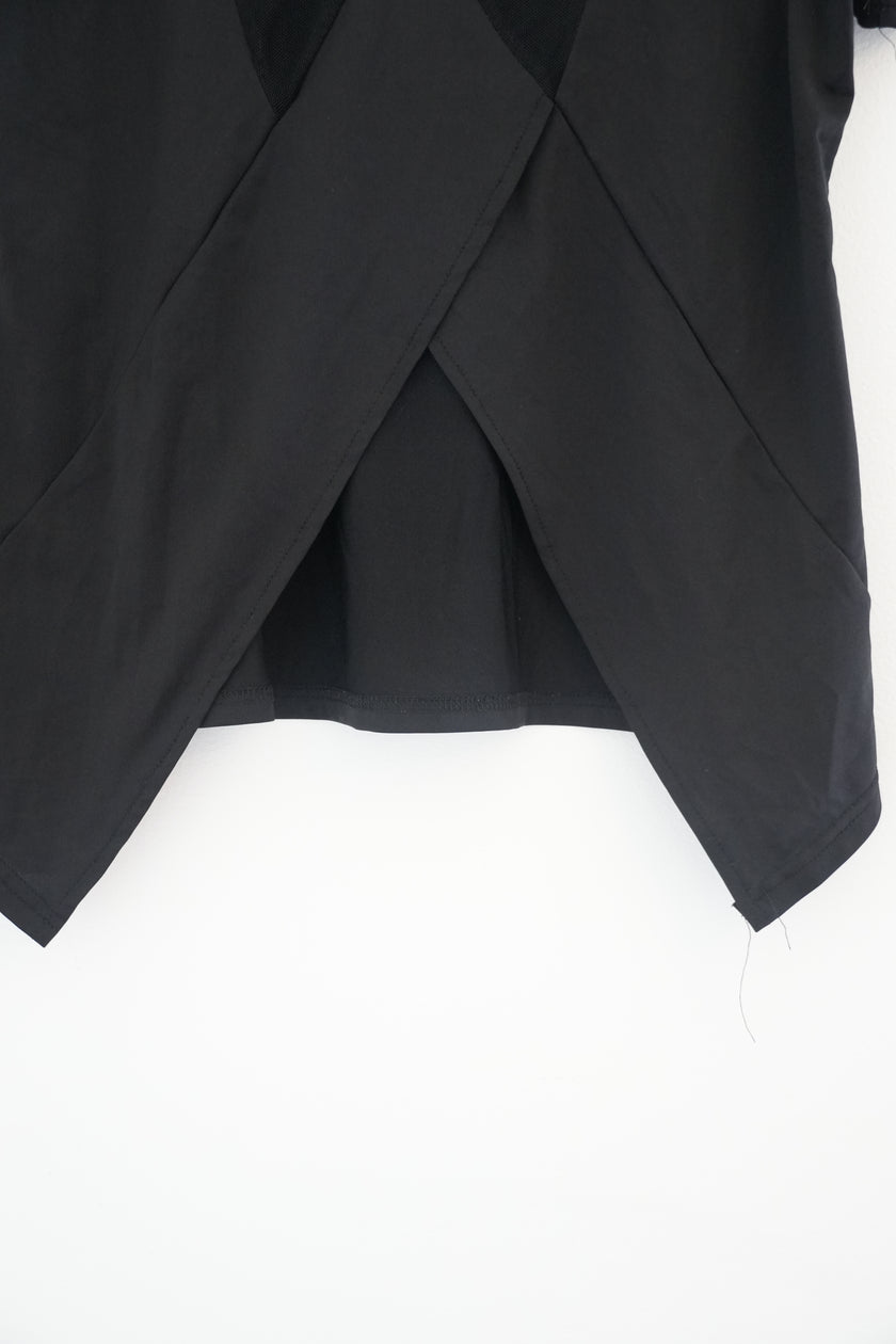 Shien Black Mesh Top Size Medium