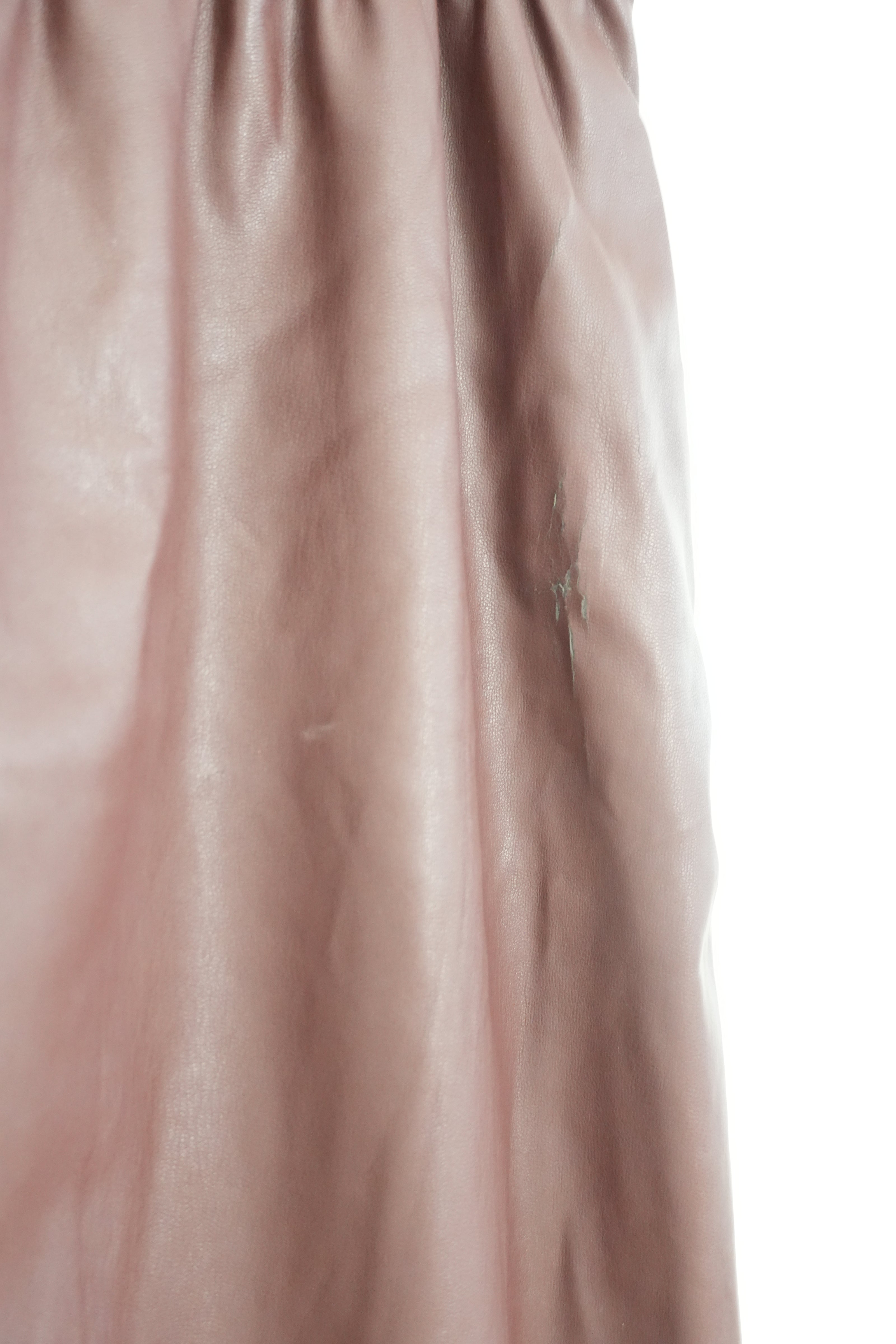 Zara Knit Faux Leather Maroon Skirt Size Medium