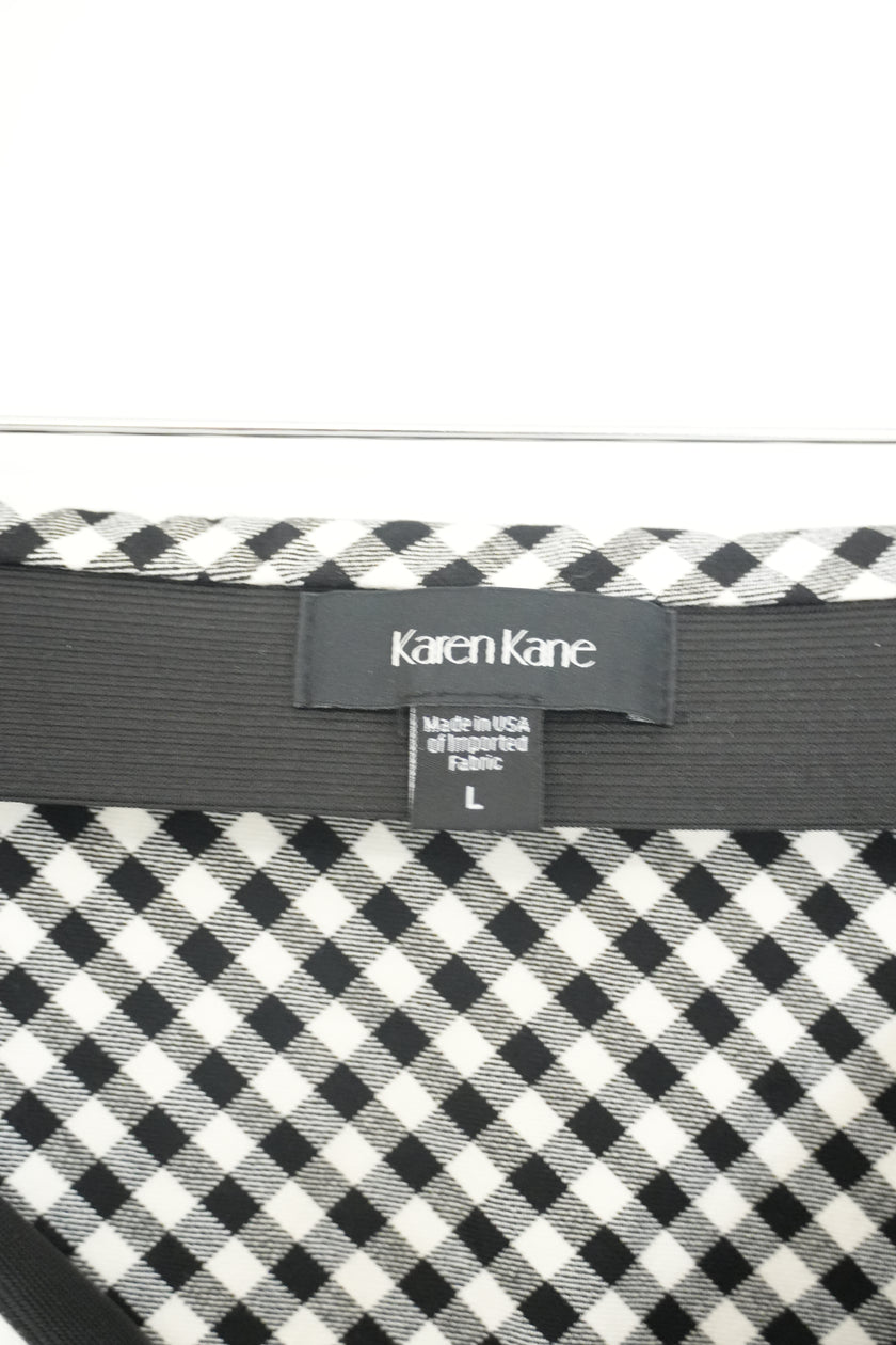 Karen Kane Plaid Pencil Skirt Size Large