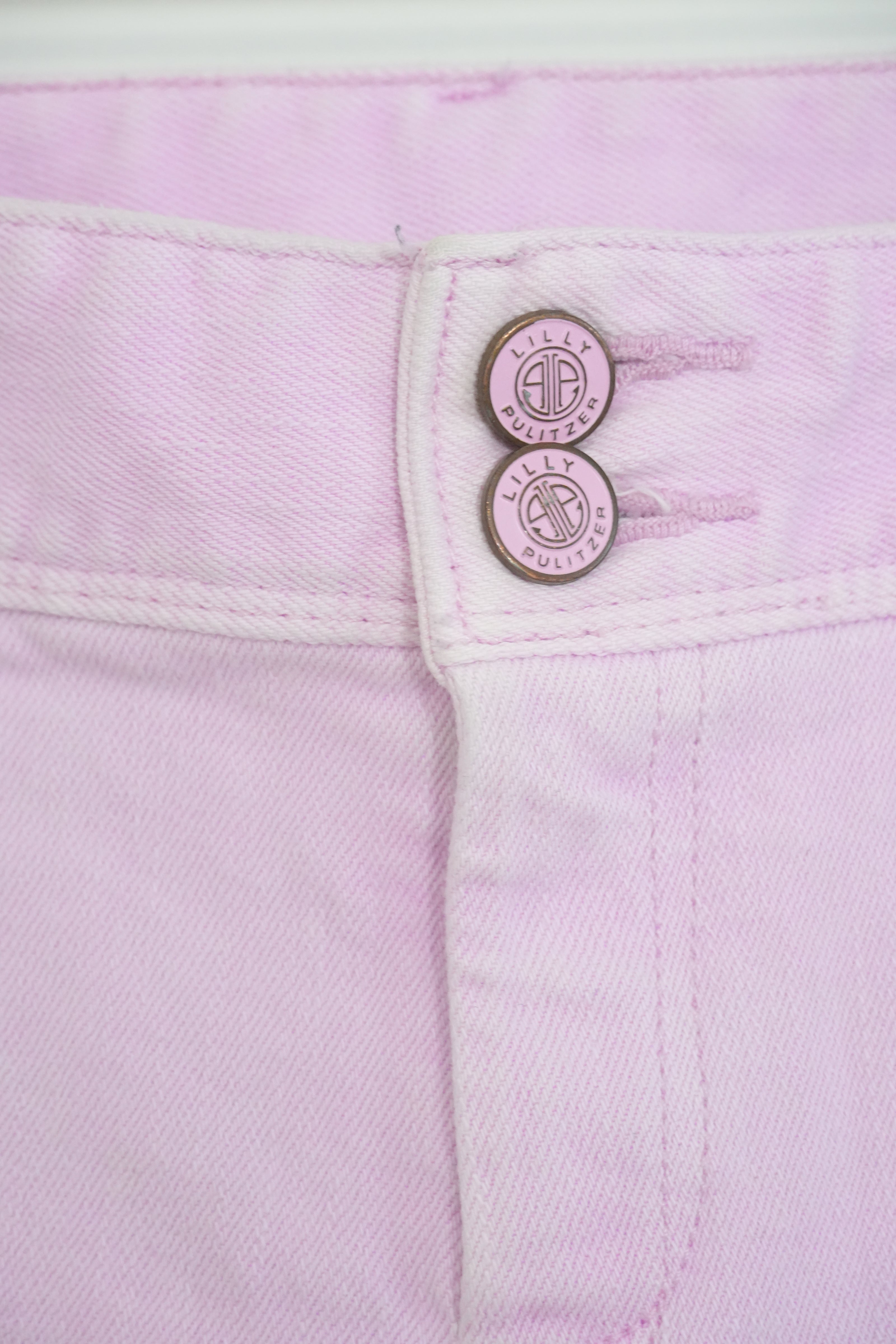Lilly Pulitzer Bubble Gum Worth Straight Jeans Size 4