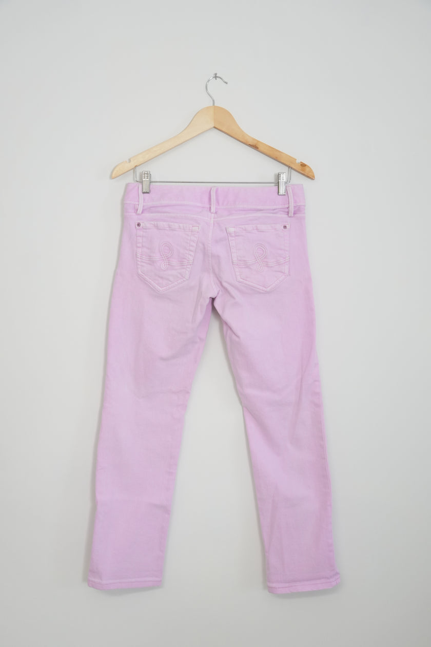 Lilly Pulitzer Bubble Gum Worth Straight Jeans Size 4