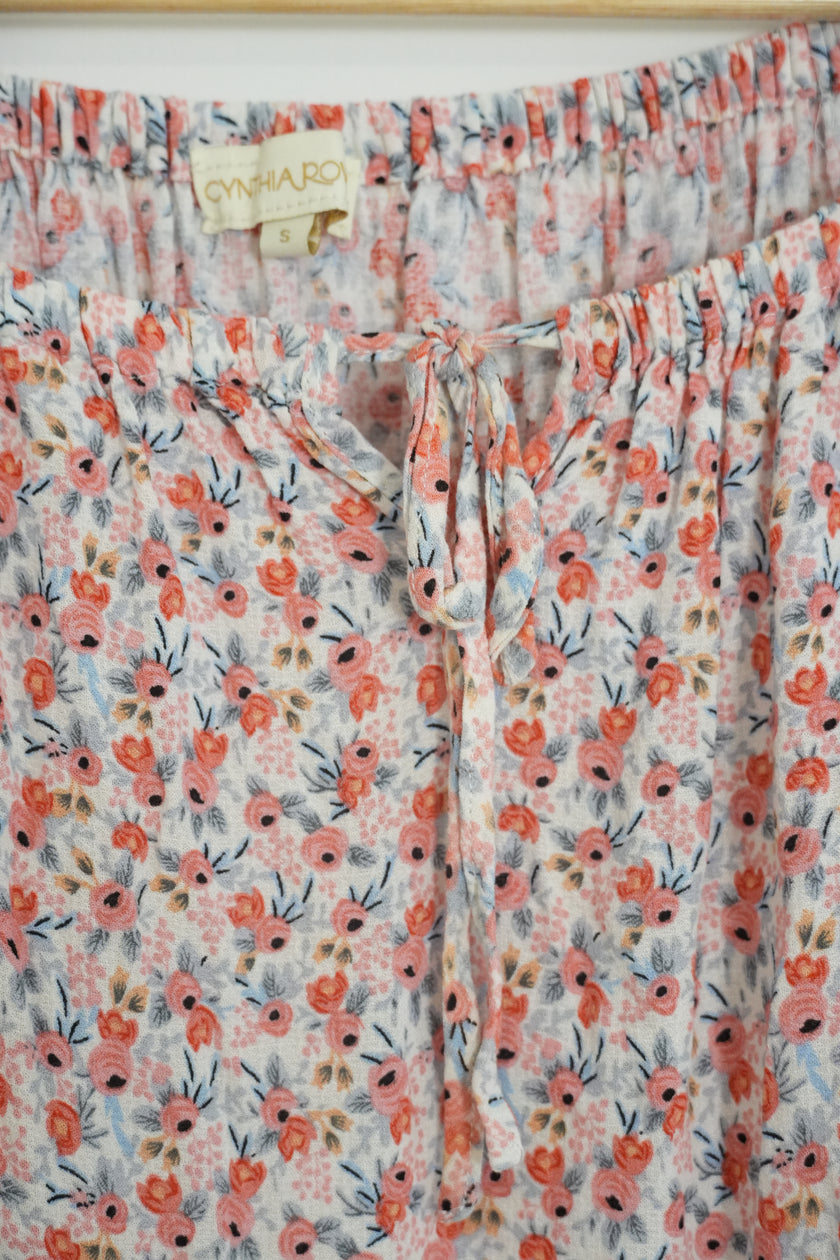 Cynthia Rowley Floral Belted Dress Size Small