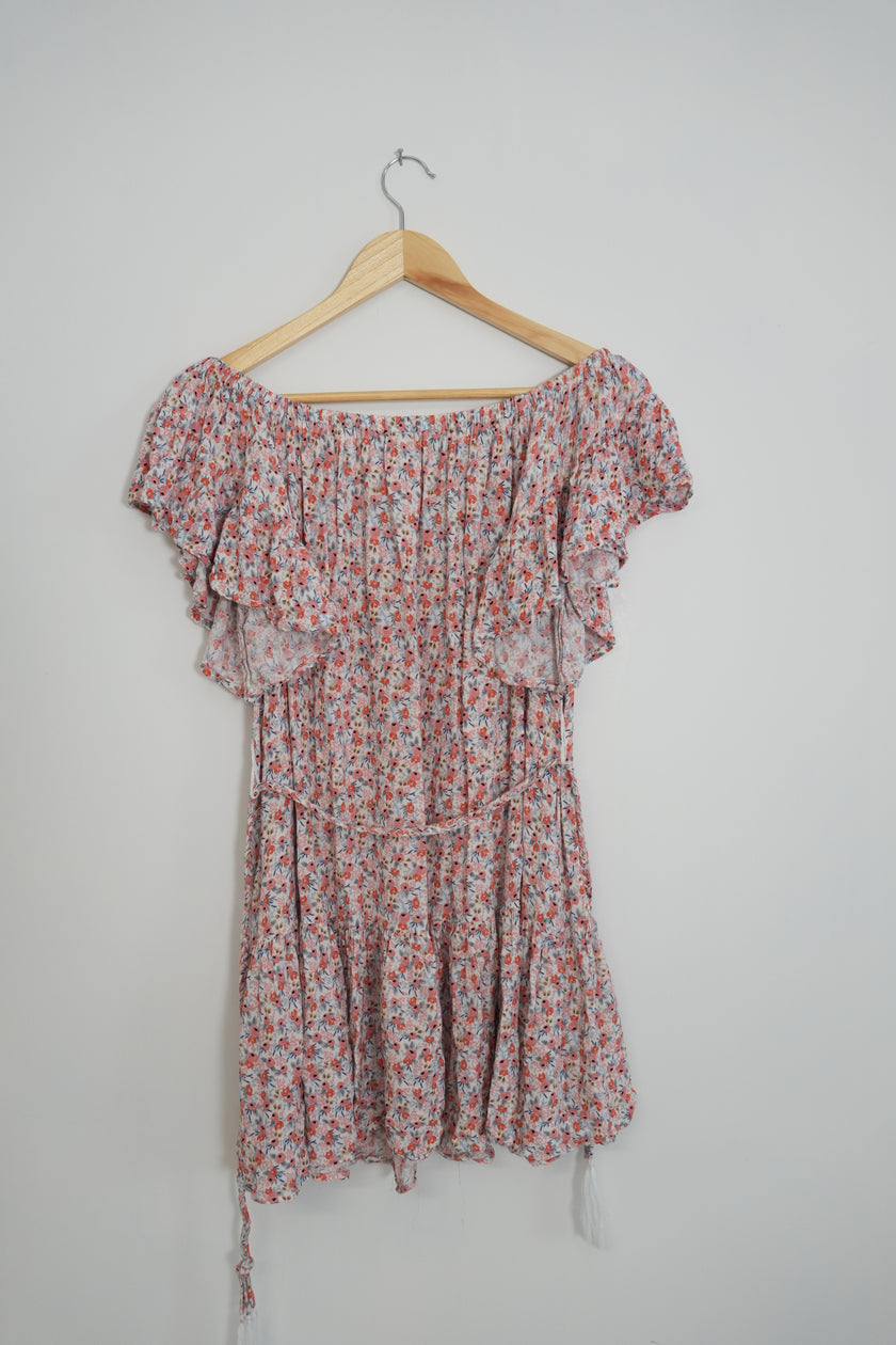 Cynthia Rowley Floral Belted Dress Size Small
